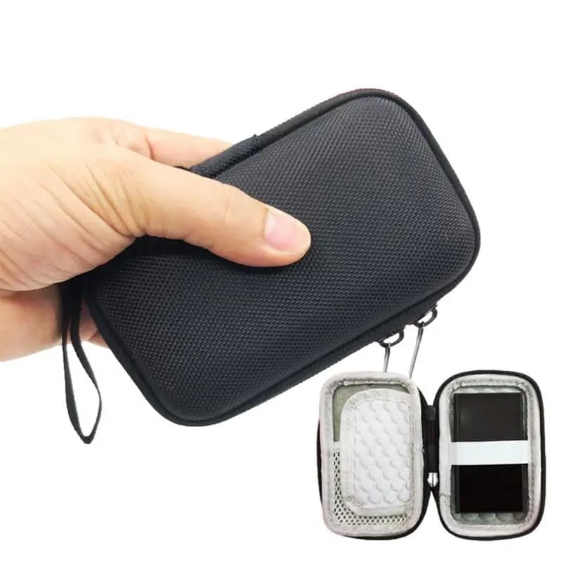 حقيبة قرص صلب مقاومة للماء لجهاز Kugou MP3 حقيبة سوداء لجهاز MP4 منظم أقراص صلبة محمولة للسفر