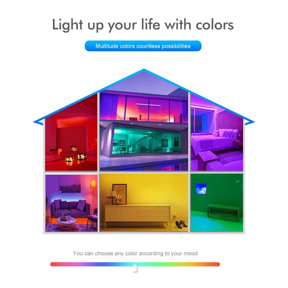 إضاءة LED ذكية Zigbee USB مع شريط LED RGB Tuya Wifi DC5V 5050 لإضاءة خلفية التلفزيون متوافق مع Alexa وGoogle Home - 6