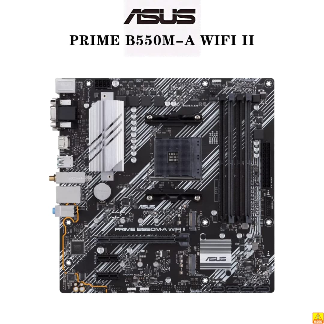ASUS PRIME B550M-A WIFI II Motherboard Socket AM4 CPU DDR4 4866(O.C) Memory Chipset B550 Mainboard
