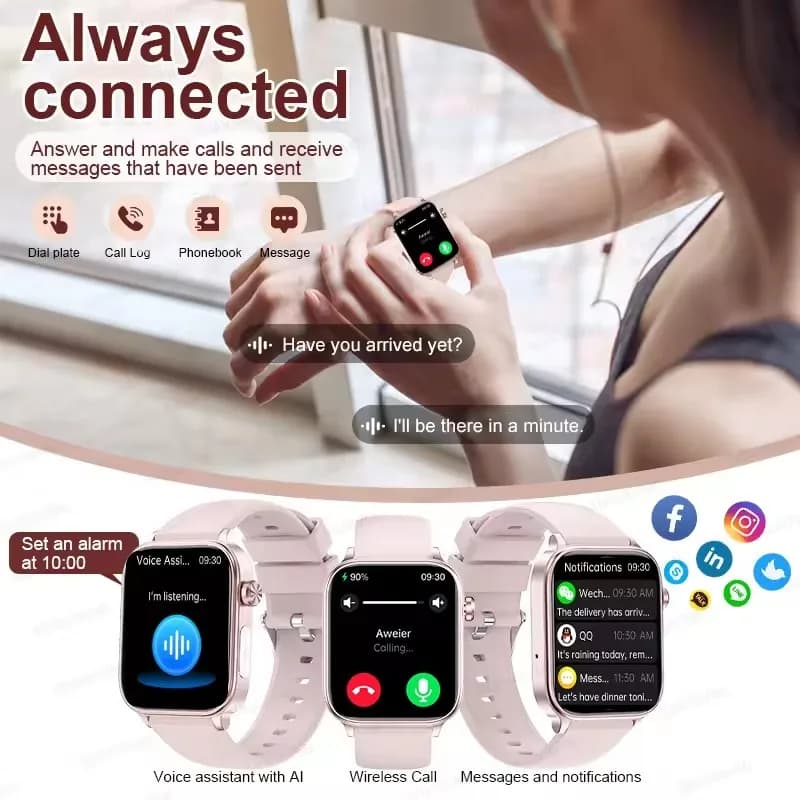 2025 New ECG+PPG Monitoring Smart Watch Women Blood pressure Blood Lipid Uric Acid Women Menstrual Health Tracker Smartwatches - 6