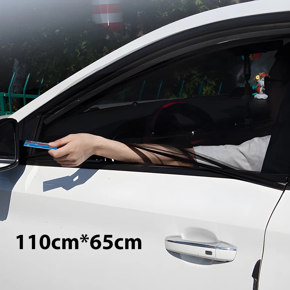 Car Sun Shades: UV Protection, Side & Rear Window Mesh Curtains, Mosquito Repellent, Sun Visor for SUV, Car, RV - Summer Essenti - 4