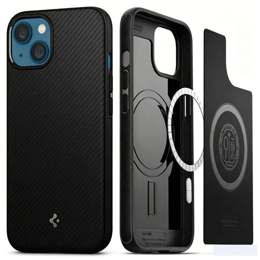 Spigen Magsafe Diagonal Pattern Case for iPhone 16 Promax, Magnetic Phone Case with Anti-Drop Protection - 4