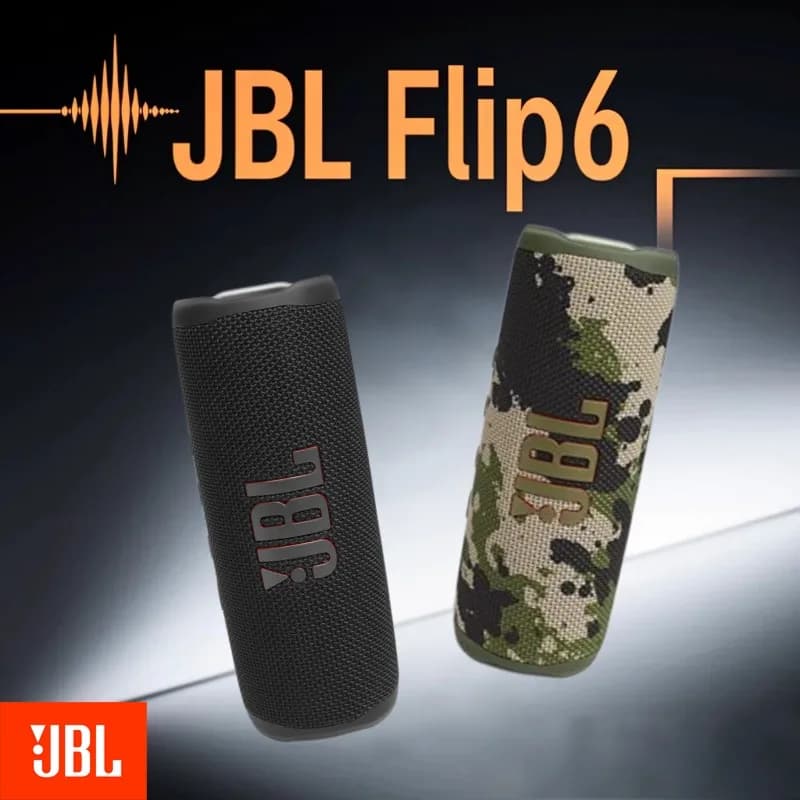 سماعة JBL Flip 6 بلوتوث لاسلكية صغيرة مقاومة للماء IPX7 محمولة بجهير عميق ستيريو خارجية للموسيقى والسفر والحفلات - 4