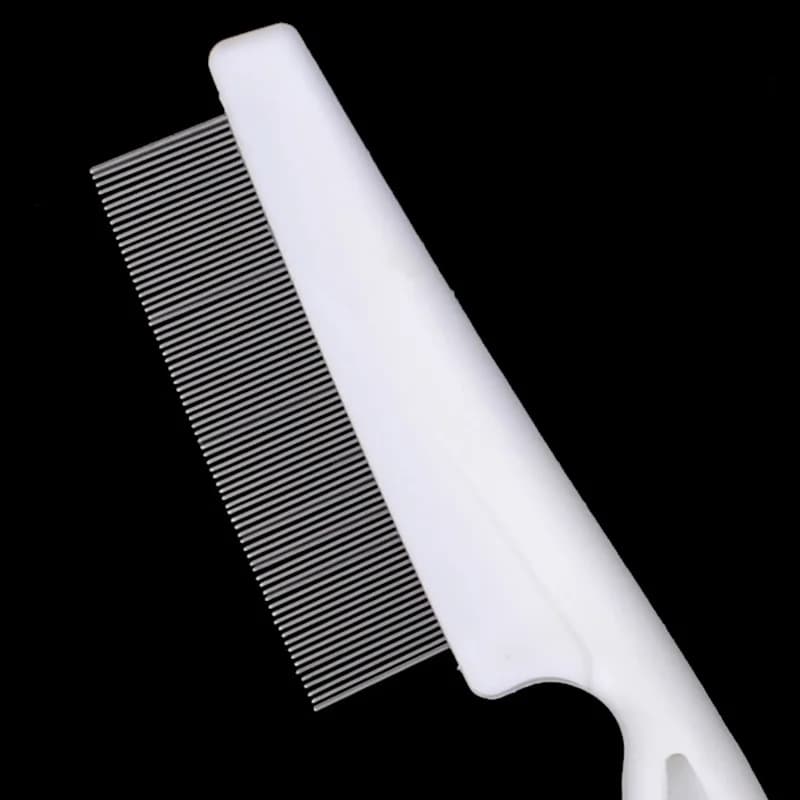 1pc Pet Hair Shedding Comb Stainless Steel Flea Comb for Cat Dog Pet Comfort Flea Hair Grooming Comb Dog Brush Grooming Tools - 2