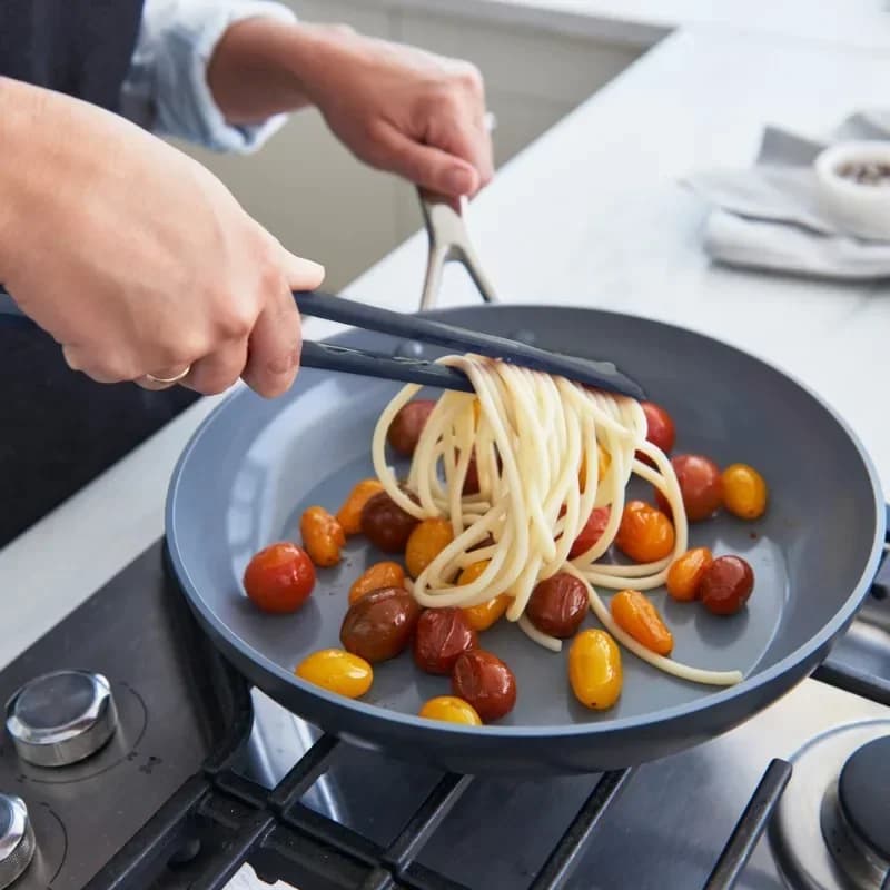 2 in 1 Nylon Grip Flip Tongs with Egg Spatula And Steak Turner Clamp Pancake Fried Turners Kitchen Cooking Accessories - 4