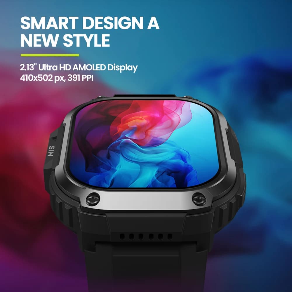 Zeblaze Thors SQ 4G GPS 2.13 inch AMOLED Google Play 2GB+16GB Front Camera Google Maps Android 8.1 Smart Watch Phone - 3