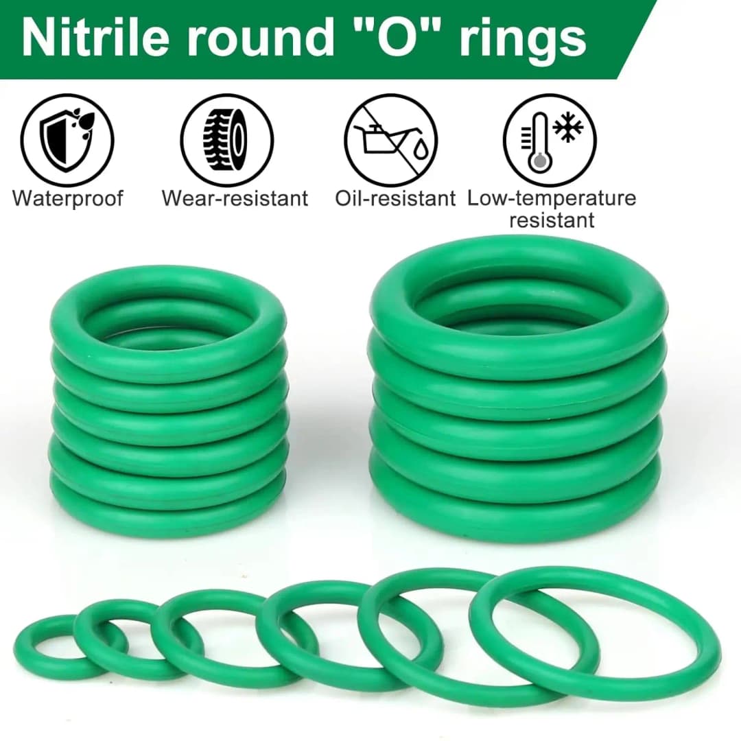 مجموعة إصلاح مكيف السيارة R12 R134a صمامات تبريد الإطارات حلقات O-Ring لأختام ضاغط مكيف الهواء - 6