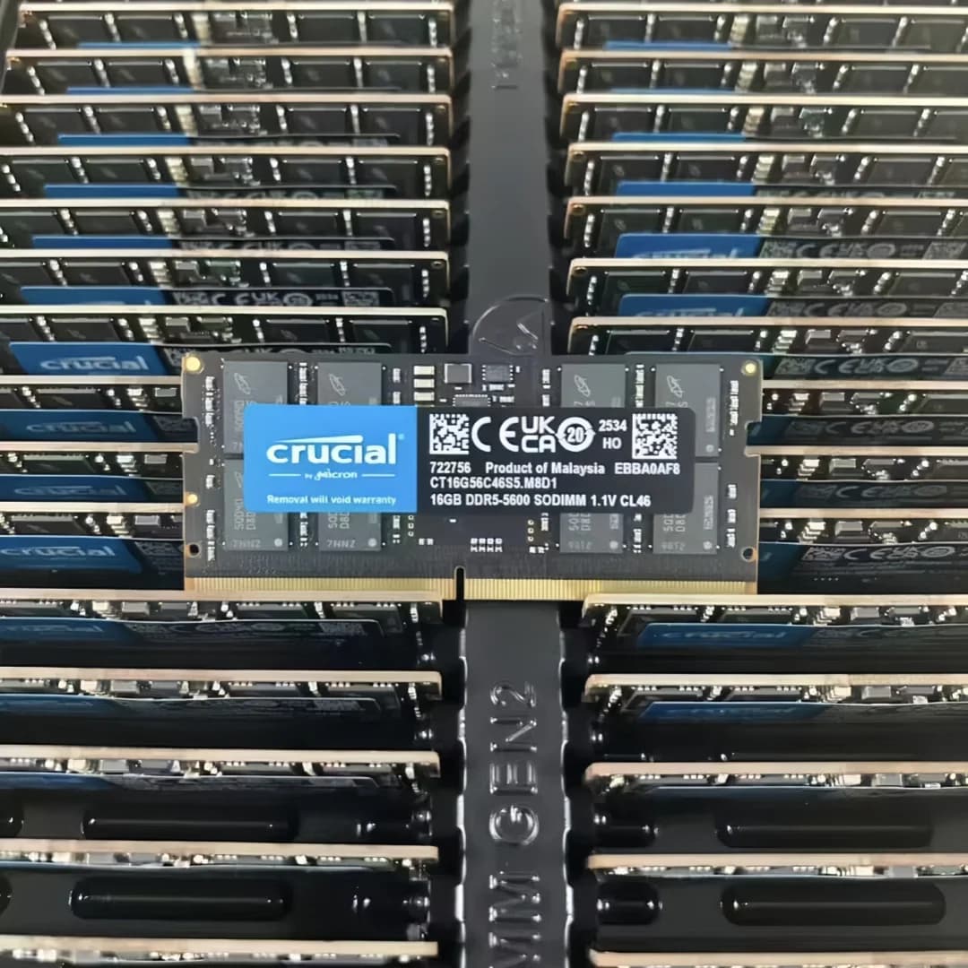 Original Crucial DDR5 RAM 8GB 16GB 32GB 4800MHz 5600MHz 262pin SO-DIMM Memory non-ECC for LEGION Laptop Notebook RAM - 6