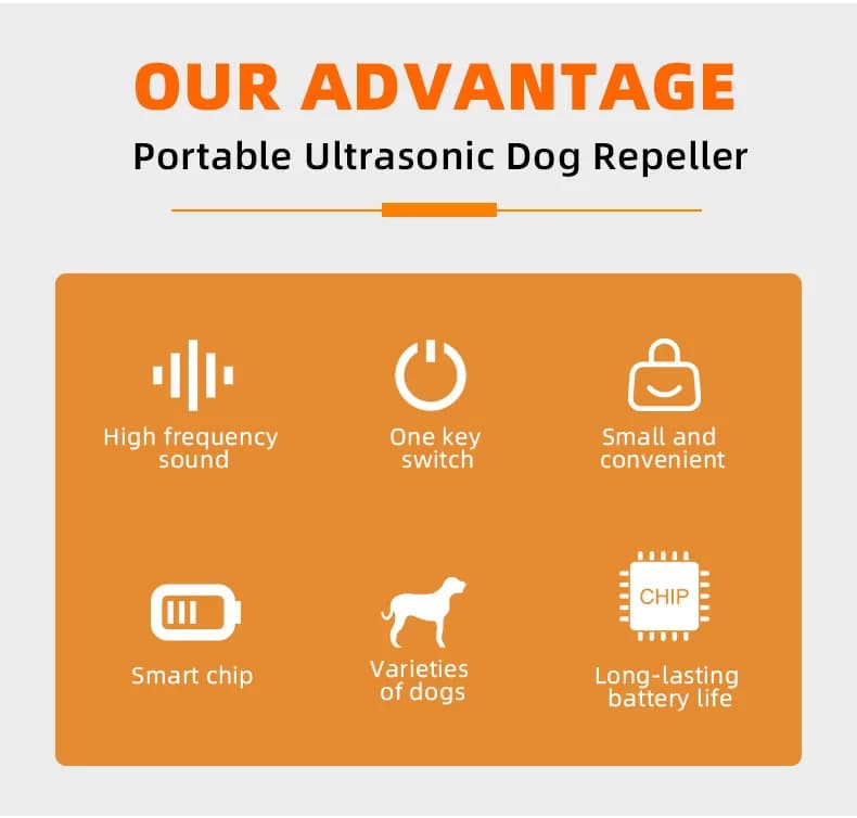 Mini Ultrasonic Dog Repeller Rechargeable Portable Dog Bark Deterrent DeviceTrainer Anti Barking Device with LED - 5