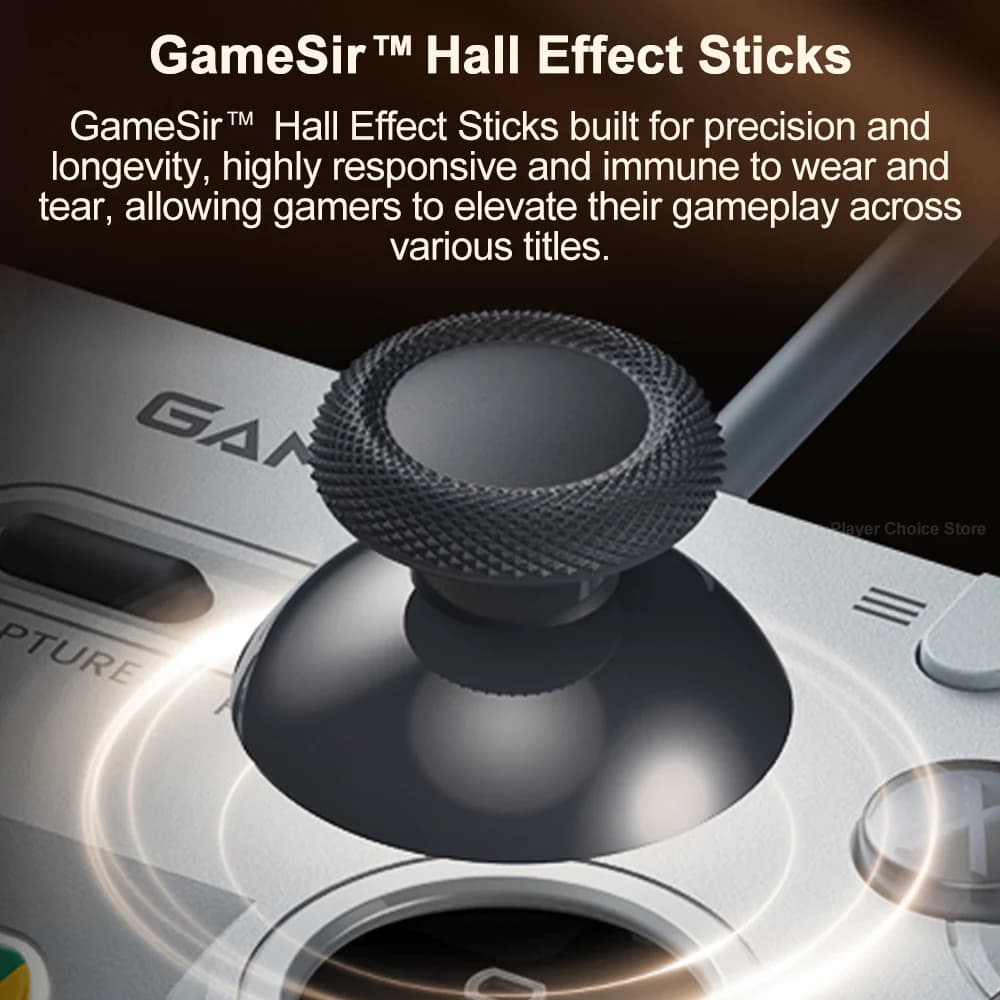 GameSir Retro Gamepads Wired Controller for PC Windows Steam Switch Controle Hall Effect stick 2 Mappable Buttons Tegenaria Lite - 6
