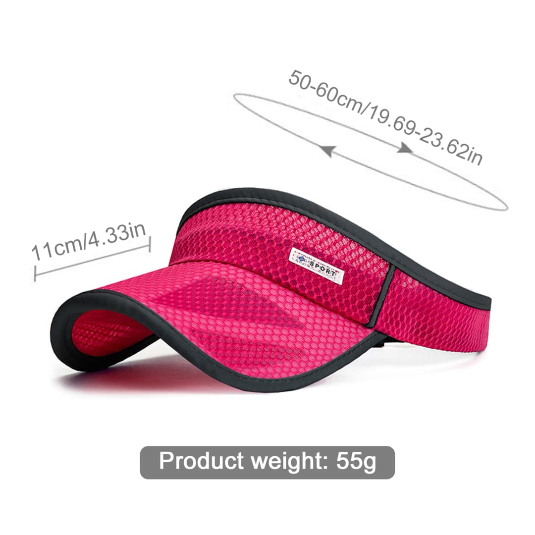 Breathable Mesh Sun Visor for Men Women - Quick Dry Sports Empty Top Hat for Running Golf Tennis - 5