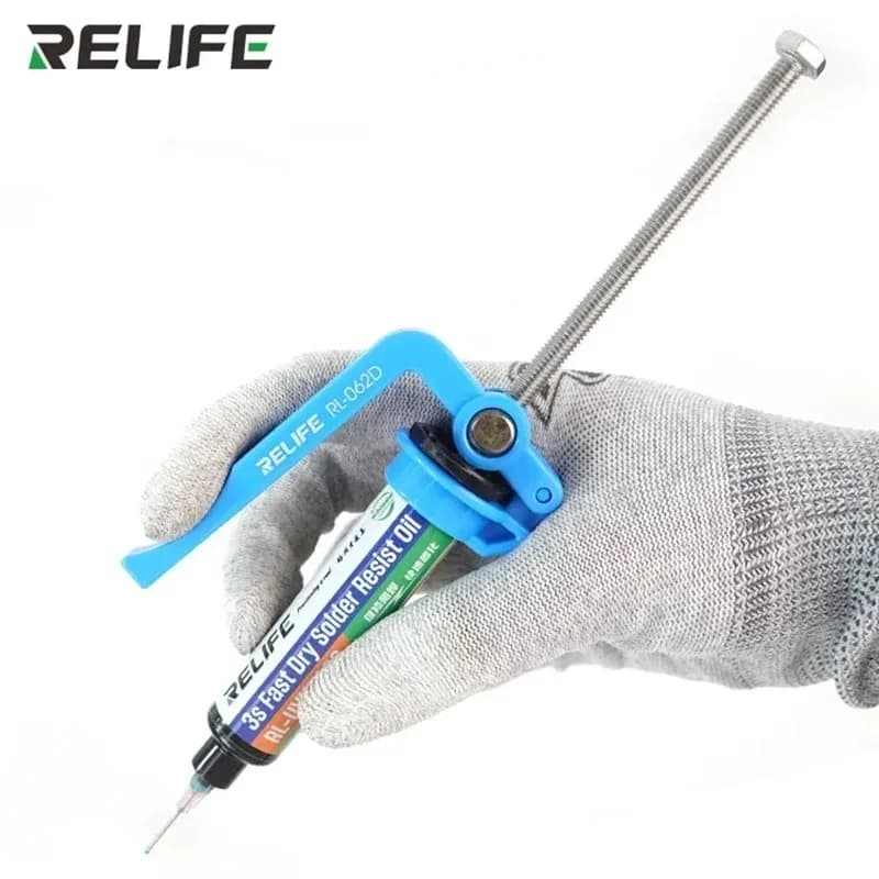 مسدس غراء يدوي موفر للجهد RELIFE RL-062D 5CC-10CC معزز تدفق زيت اللحام معزز غراء UV لإصلاح لوحة الدوائر المطبوعة SMD - 2