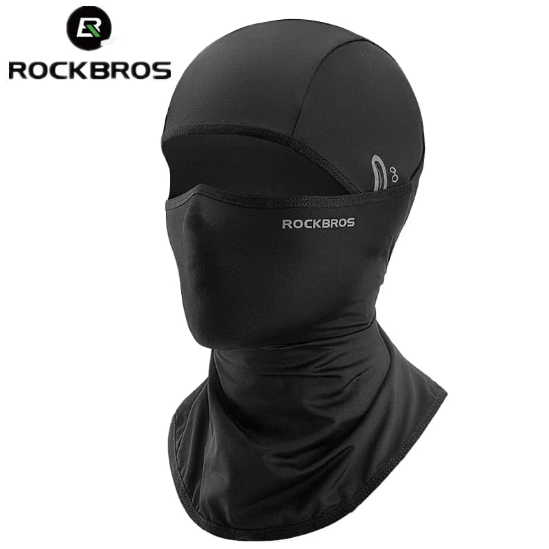 ROCKBROS Summer Ice Silk Cycling Mask Caps Outdoor Sun Protection Sports Motorcycle Cool Full Face Bicycle Mask Bike Scarf Mask