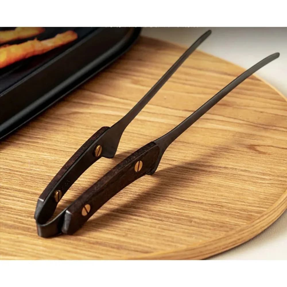 الفولاذ المقاوم للصدأ متعددة الوظائف القلي الأسماك كليب القلي ملعقة ستيك كليب خمر شواء كليب لوازم التخييم في الهواء الطلق - 3