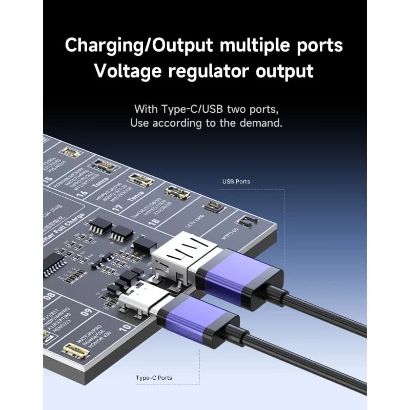 ميكانيكي Pro20 Max20 لوحة كشف تنشيط البطارية شحن سريع للبطارية لهاتف iPhone Huawei Sam Android تفعيل بنقرة واحدة - 6