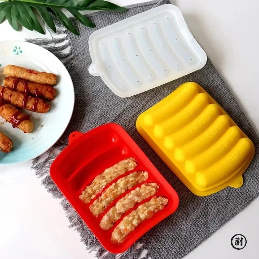DIY Food Grade Silicone Sausage Mold Baby Food Supplement Tool Home Made Hot Dog Ham Sausage Baking Mold Sausage Mold - 2