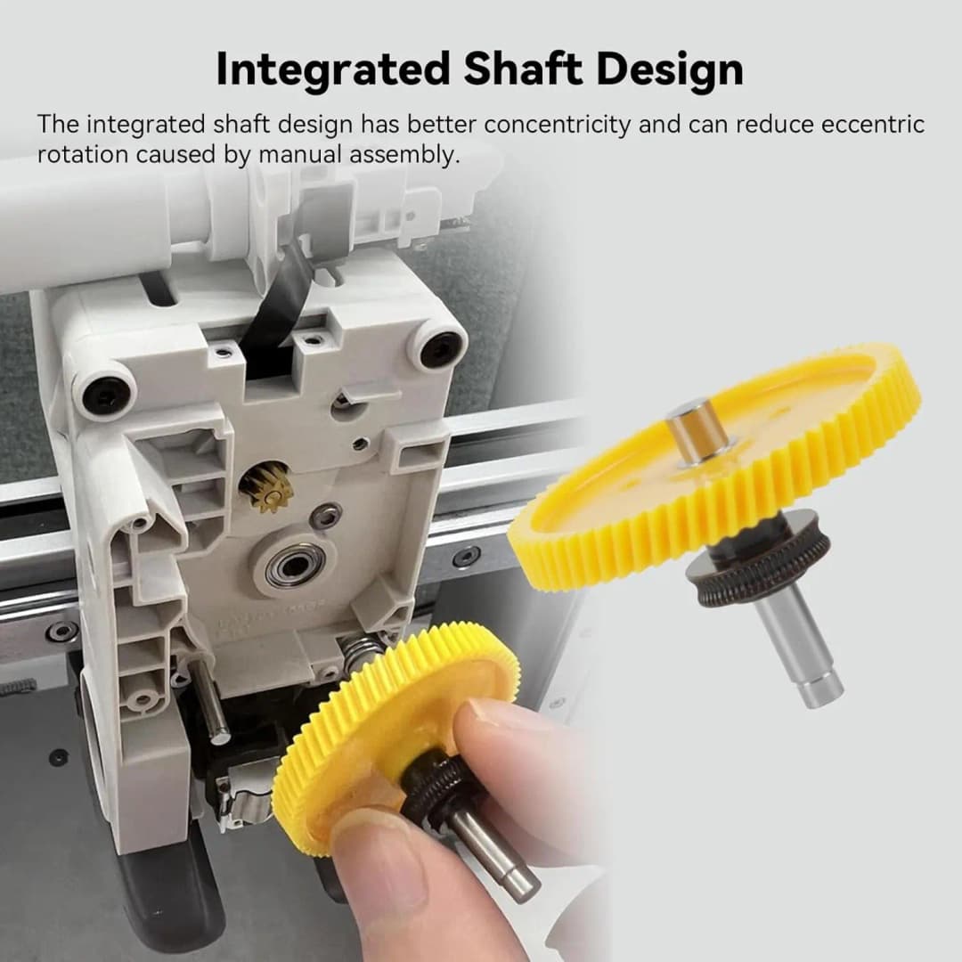 Bambu lab A1/A1 Mini Hardened Steel Extruder Gear Assembly Drive Gear Replacement Part Suitable for PLA, TPU, PETG, ABS Filament - 3