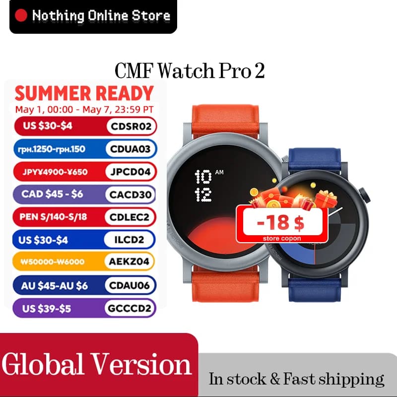 CMF by Nothing Watch Pro 2 1.32" AMOLED Bluetooth 5.3