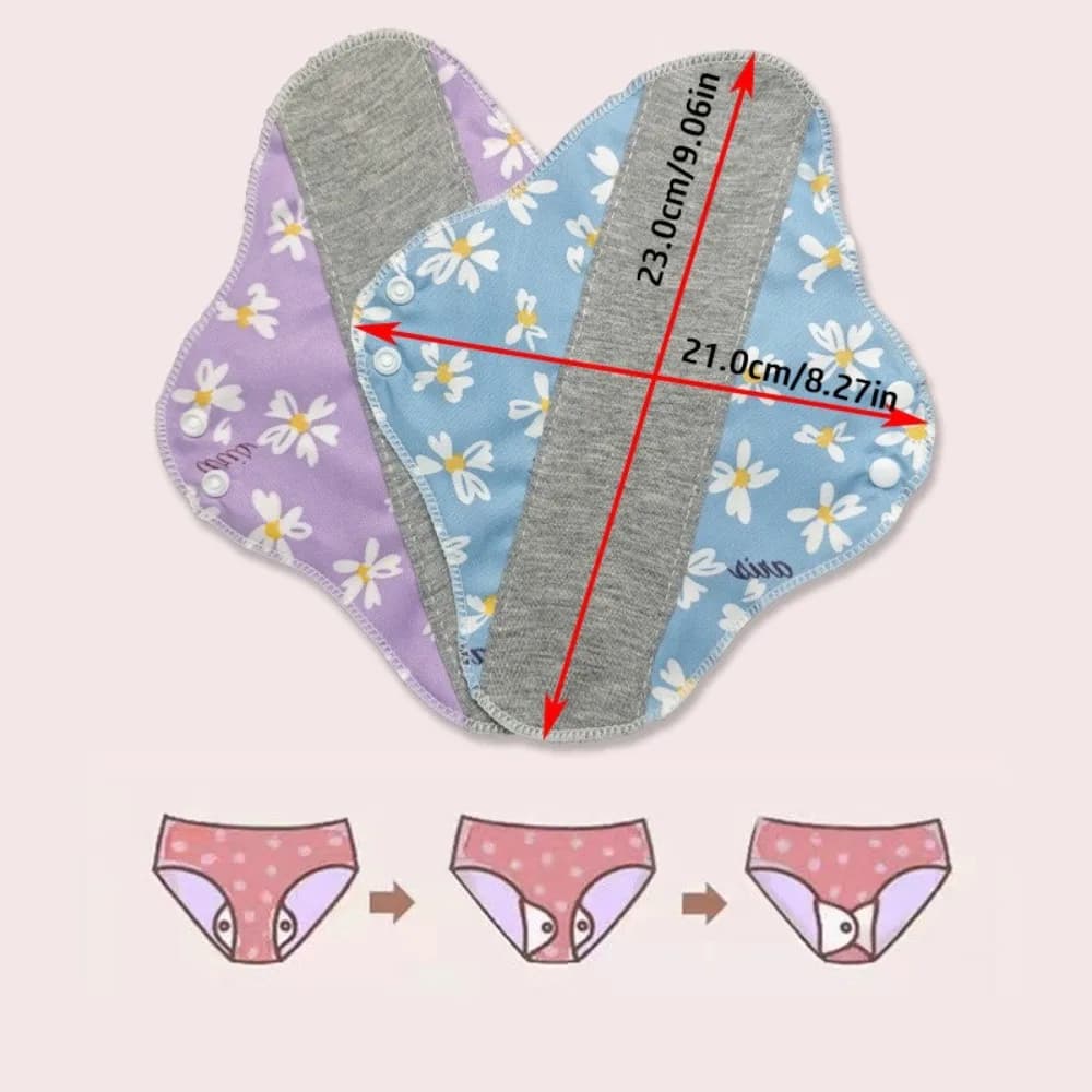 Reusable Adult Diaper Cotton Washable Panties Panty Liners Elderly Prevent Urine Leakage Feminine Hygiene Pad Period - 6