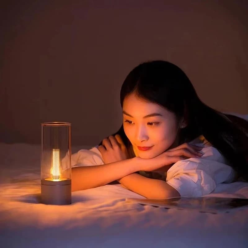 مصباح Yeelight جو أصفر، إضاءة ليلية LED، تحكم في السطوع، قابل للشحن، مثالي لغرفة النوم - 2