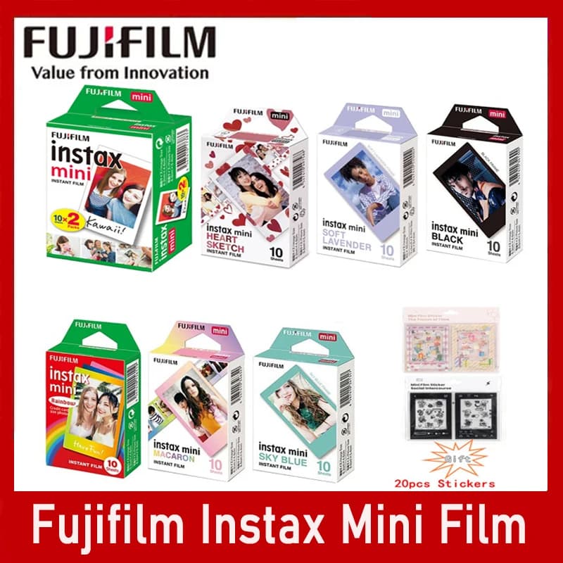 3 Inch Fujifilm Instax Mini 12 Evo Liplay 90 11 9 41 25 70 SE 40 Link 3 Instant Camera Instax Film Fujifilm Instax Mini Film - 3