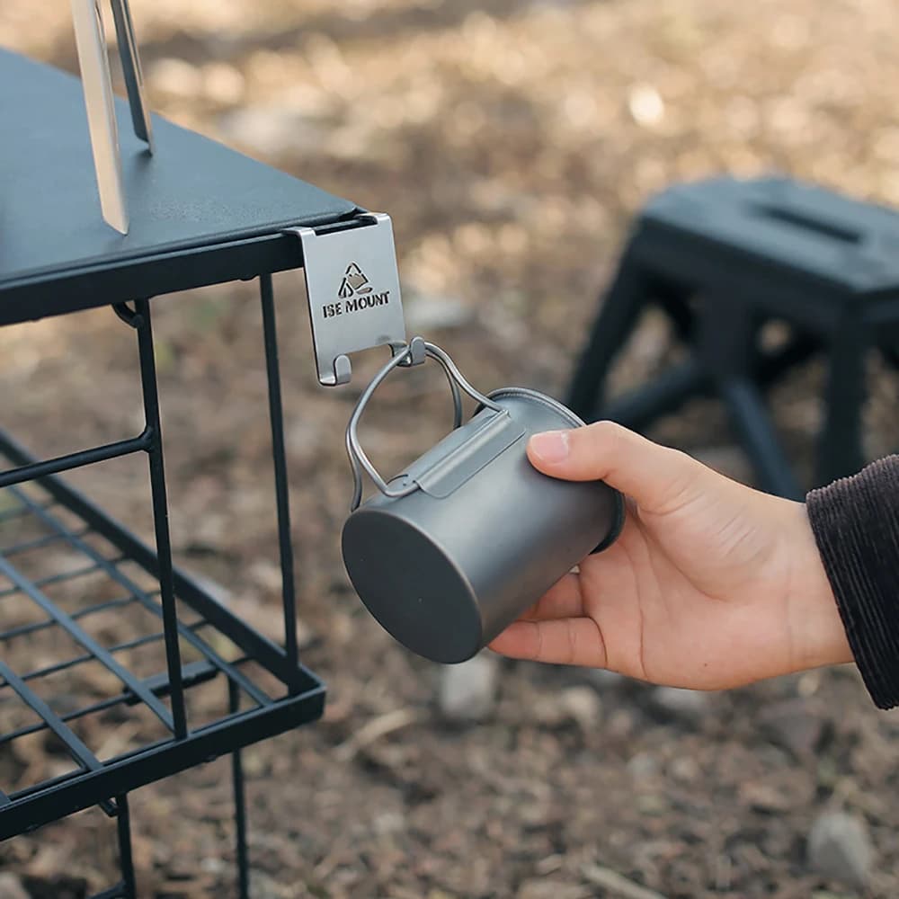 Outdoor Canister Hanging Hook Metal Butane Gas Tank Hanger Clip Butane Fuel Gas Tank Hanger Camping Accessories for Travel - 6