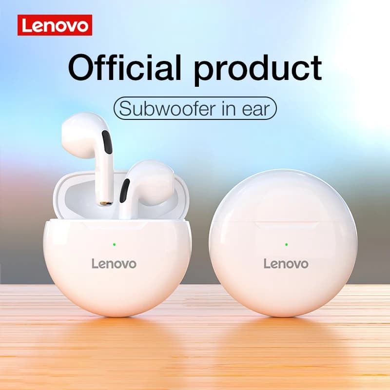 Lenovo HT38 TWS Earphone Wireless Fone Bluetooth Headphones AI Control Mini Headset Dual Mic Noise Reduction HiFi Stereo Earbuds