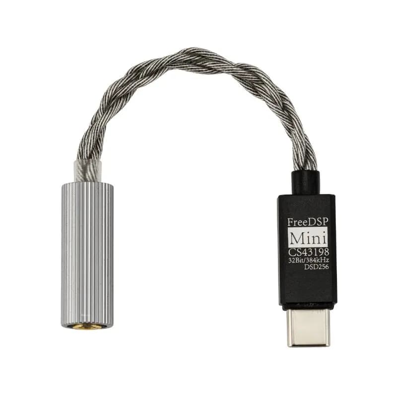 مكبر فك ترميز صغير محمول MOONDROP FreeDSP Mini HiFi مع منفذ USB-C ومزود بمحول CS43198 3.5 ملم CITA