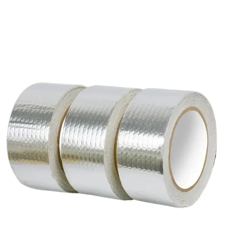 شريط مقاوم للماء ودرجات الحرارة العالية من رقائق الألومنيوم البوتيلي السميك، لإصلاح شقوق الجدران وحمامات السباحة والأسطح - 2