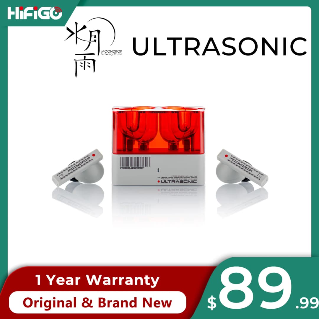 سماعات Moondrop UltraSonic مشغلات هجينة TWS هجينة Hi-Fi ANC ستيريو لاسلكي حقيقي بلوتوث 5.3 سماعات أذن بدون فقدان ios Android