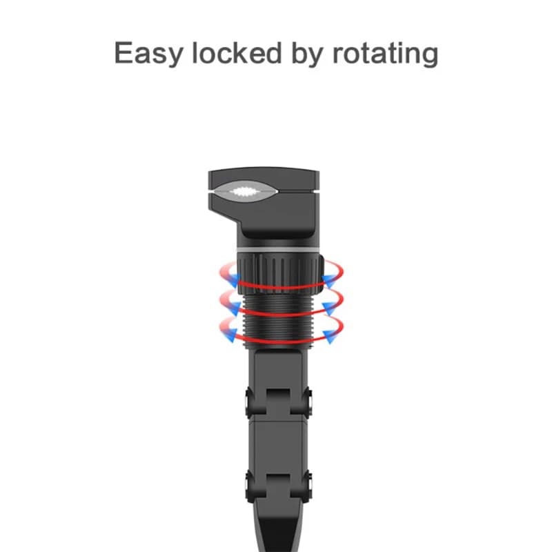 حامل هاتف السيارة متعدد الوظائف قابل للدوران 360 درجة حامل هاتف محمول لمرآة الرؤية الخلفية للسيارة - 6