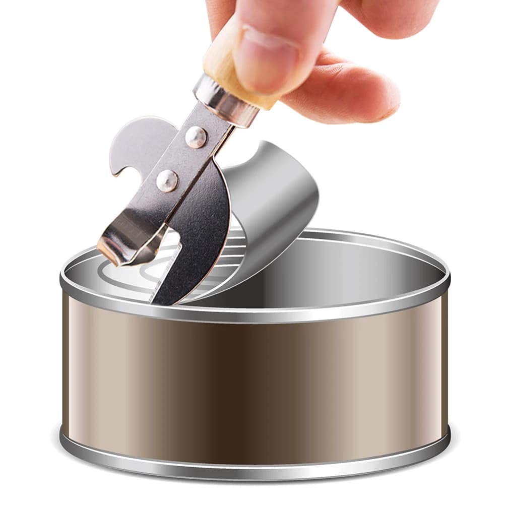 Stainless Steel Opener Portable Manual Lid Remover Multifunction Can Opener Utensil Gadgets For Jars Canisters Kitchen Accessory - 4