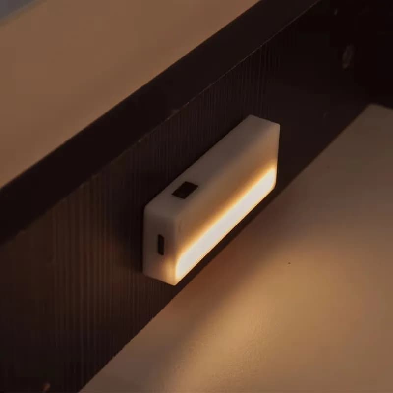 مصباح خزانة ييليت LED قابل لإعادة الشحن USB مستشعر الأشعة تحت الحمراء إضاءة ليلية للدرج خزانة المطبخ خزانة الملابس مصباح السرير - 3