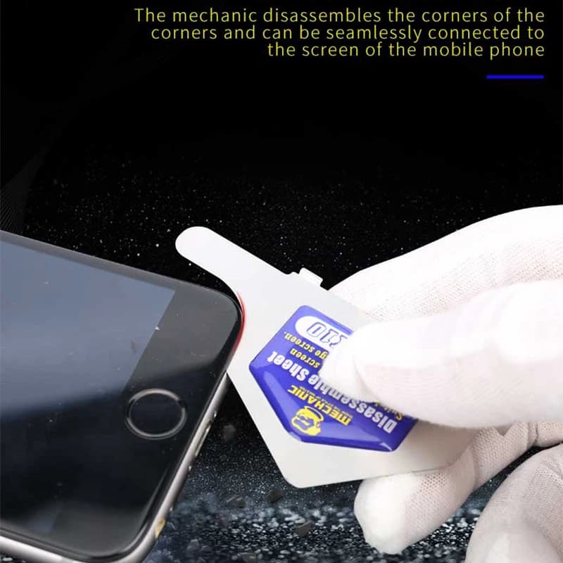 ميكانيك X10 بطاقة فك رفيعة جداً من الفولاذ لأدوات فتح شاشة LCD للهاتف المحمول بسماكة 0.12 مم - 4