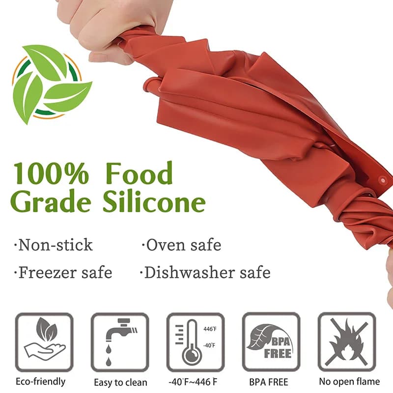 قوالب حلوى سيليكون مستطيلة لخبز بارات الطاقة قوالب شوكولاتة بارات بروتين بودينغ خبز الذرة قالب زبدة 12 تجويف - 2