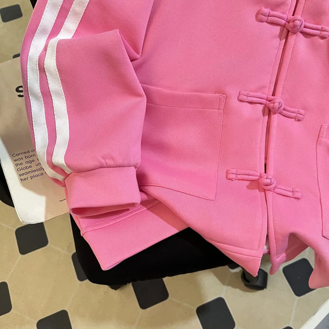 Loose Fit Sweatshirt with Button Design Autumn Winter New Style Versatile Outerwear Korean Style Long Sleeve Stand Collar Coat - 3