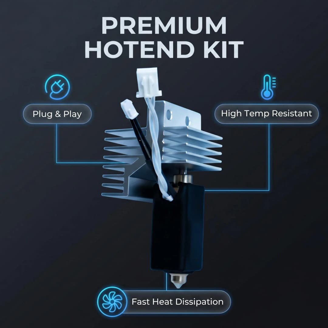 Upgrade elegoo CC hotend 0.2/0.4/0.6/0.8mm Assembled Extruder Hotend Kit for Elegoo Centauri Carbon Hot end / Centauri Nozzle - 2