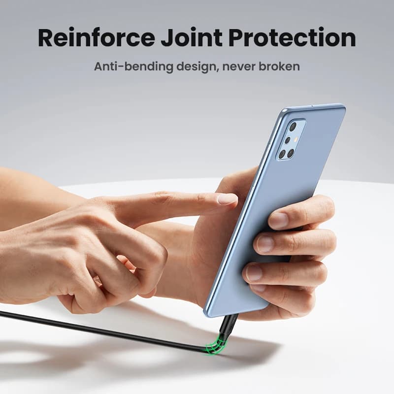 يوجرين كابل USB C إلى USB C PD100W لآيفون 17 16 15 ماك بوك لسامسونج جالاكسي S25 5A شريحة E-marker شحن سريع كورد Type C - 6