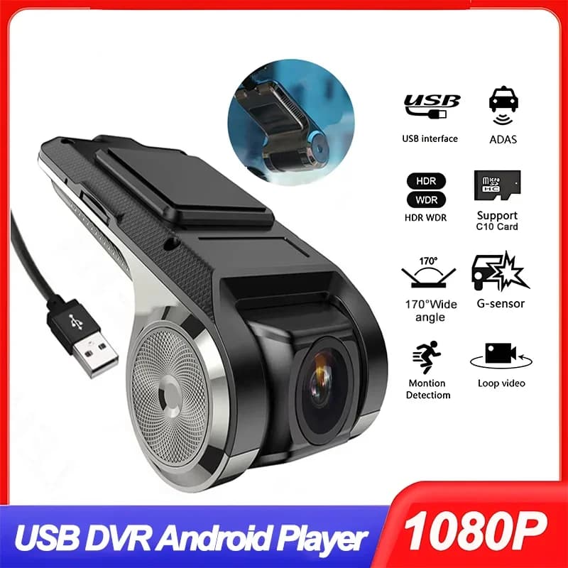 KKOREX Car DVR ADAS LDWS Full HD 1080P Dash Cam For DVD Android Player Navigation Unit Auto Audio Voice Alarm Video Recording