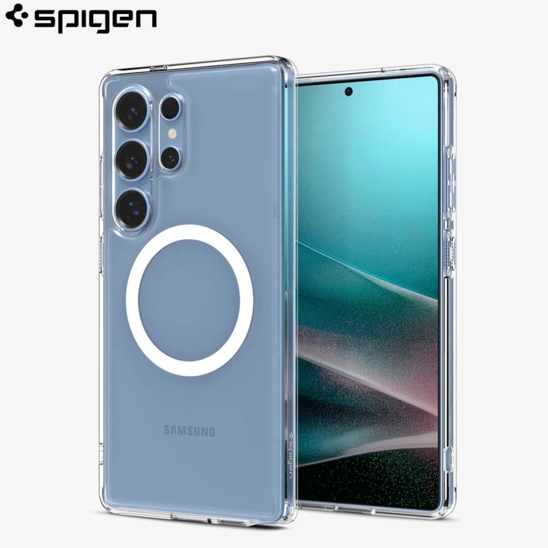 Spigen Ultra Hybrid Magfit Magnetic Crystal Clear Case For Samsung Galaxy S25 S24 Ultra Plus Thin Protective For Magsafe Cover