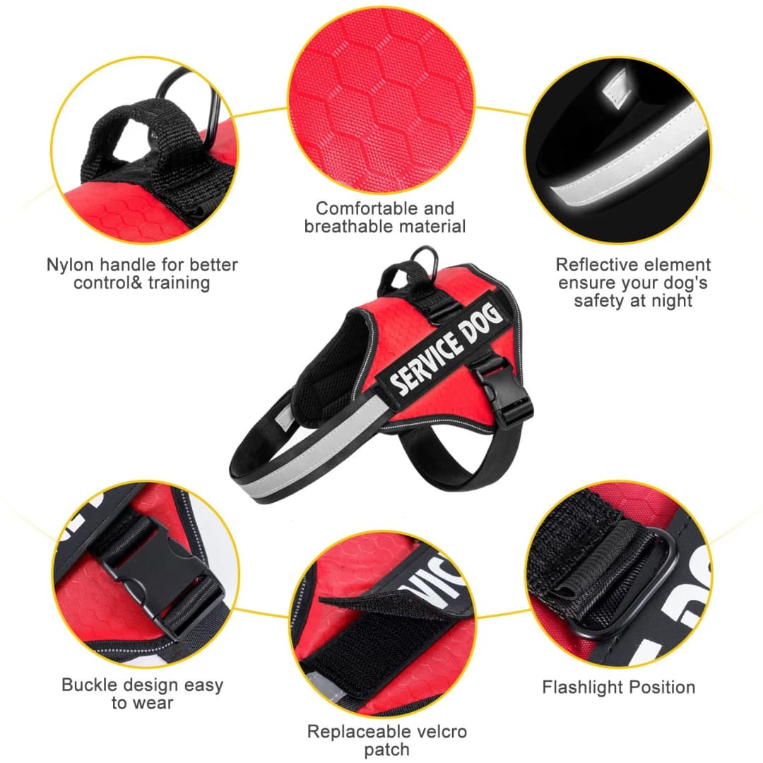 Chest Strap Dog Vest Harness Medium and Large Dog Border Collie Golden Hair Bucket Explosion proof Flushing Dog Harness - 5