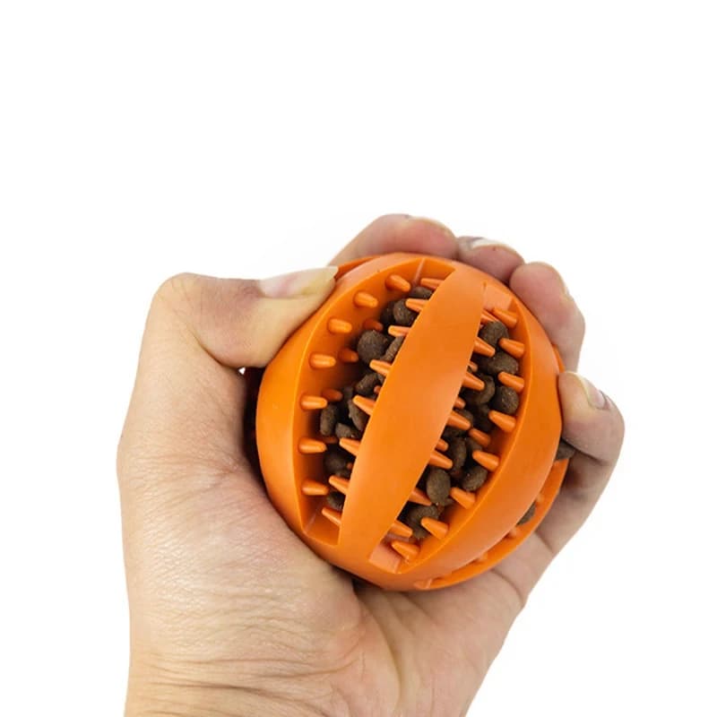 Leash dog toy Rubber leaky ball Pet products Grinding teeth cleaning teeth bite resistant Large, small dog interactive toy - 5