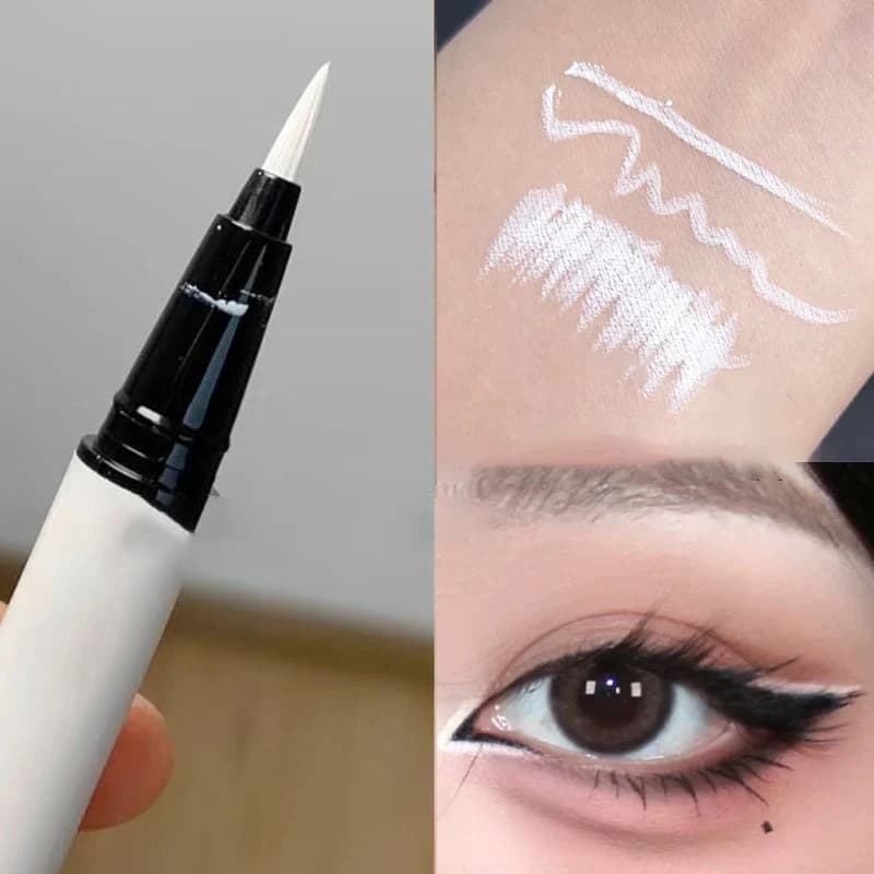 كحل هلام أبيض احترافي، مقاوم للماء، مقاوم للتلطخ، يدوم طويلاً، تفتيح العين، متعدد الاستخدامات - 3