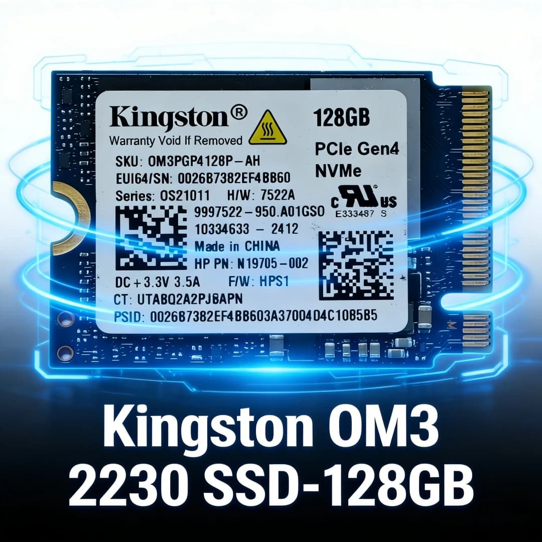 Kingston OM3 128GB/256GB & NV3 500GB 1TB 2TB M.2 2230 PCIe 4.0 NVMe SSD | Up to 6000MB/s-Stream Deck, Laptop, Desktop Compatible - 2