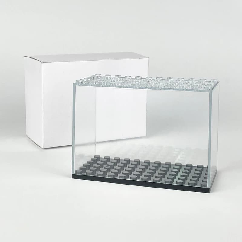 Display Box Container Dustproof Transparent Cover Accessory Base Set City DIY Model Building Blocks Bricks Toy For Children Gift - 5