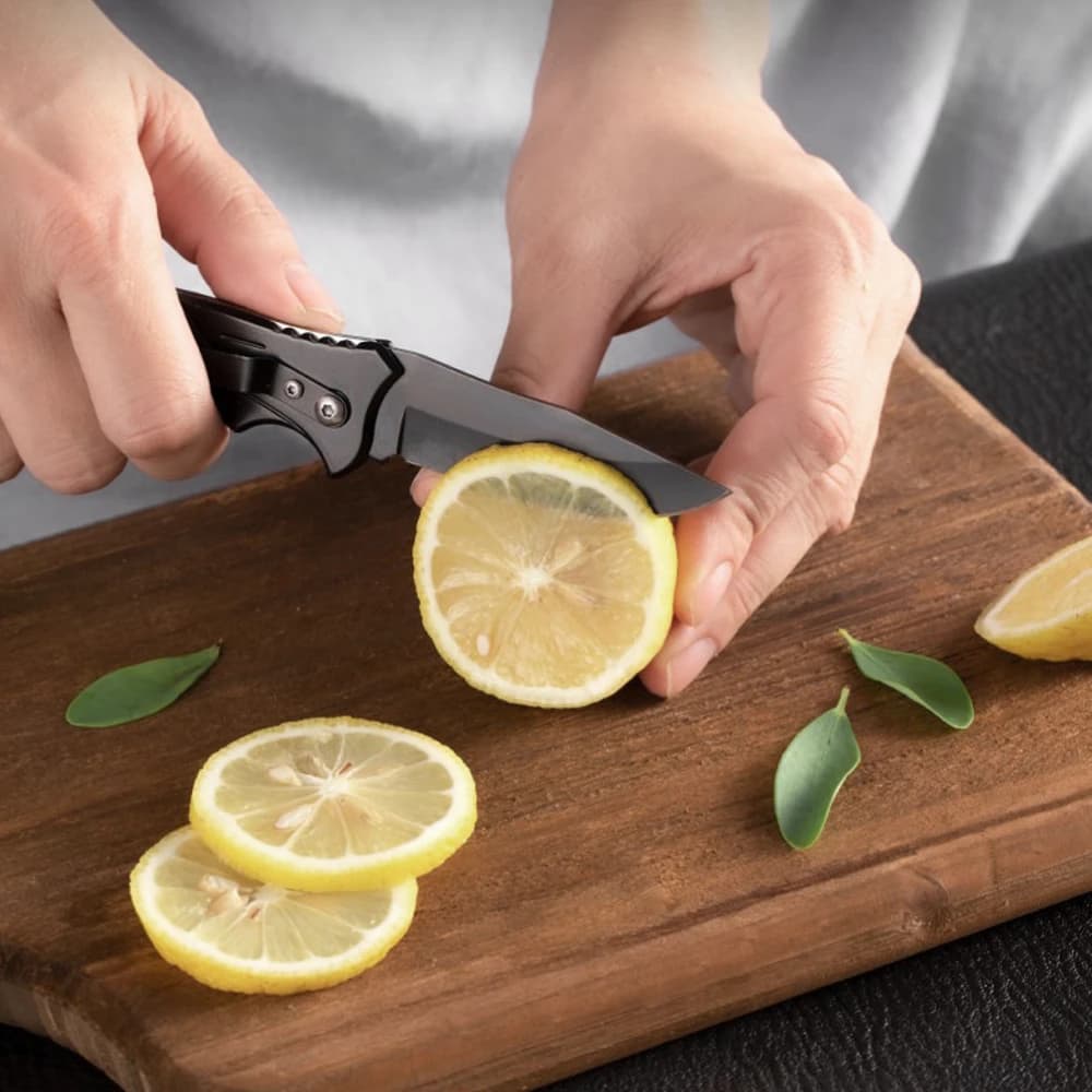 سكين طوي من الفولاذ المقاوم للصدأ، سكين فيليه، إكسسوارات صيد الأسماك، سهل الحمل، مقبض من البولي بروبيلين لتقطيع اللحوم أثناء التخييم - 4