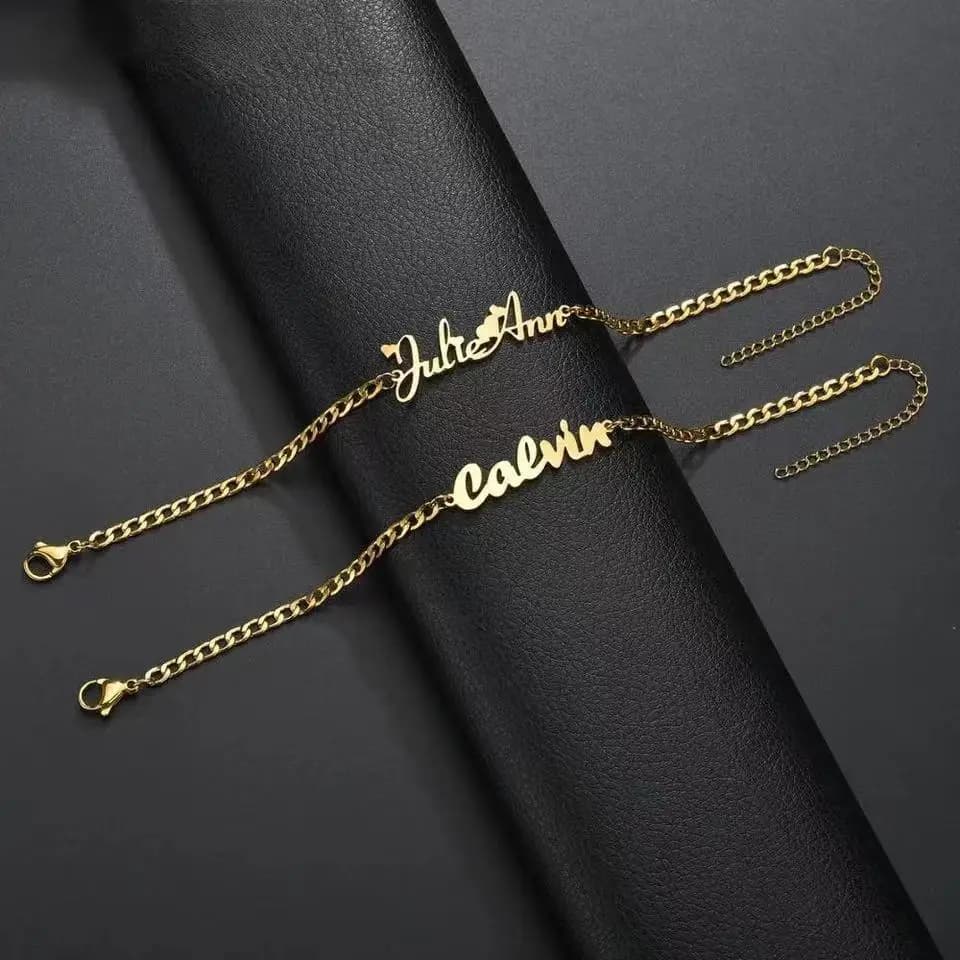 New Custom Name Charm Bracelet for Women Personalized Stainless Steel Cuban Bracelet Jewelry Accessories Boyfriend Couple Gift - 4