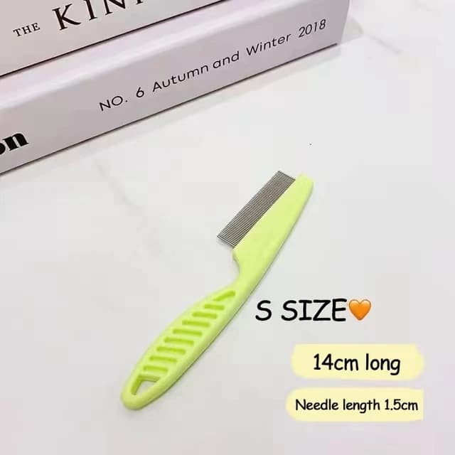 1/2pc Pet Hair Shedding Comb Stainless Steel Flea Comb for Cat Dog Pet Comfort Flea Hair Grooming Comb Dog Brush Grooming Tools - 3