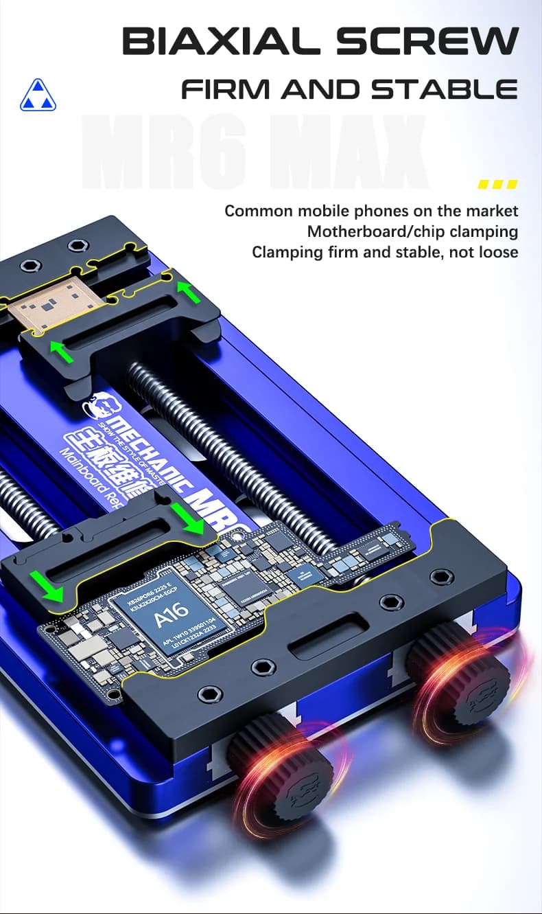 ميكانيك MR6 ماكس حامل لوحة دوائر كهربائية عالمي لأدوات إصلاح لحام شريحة IC لوحة أم هاتف محمول آيفون سامسونج - 3