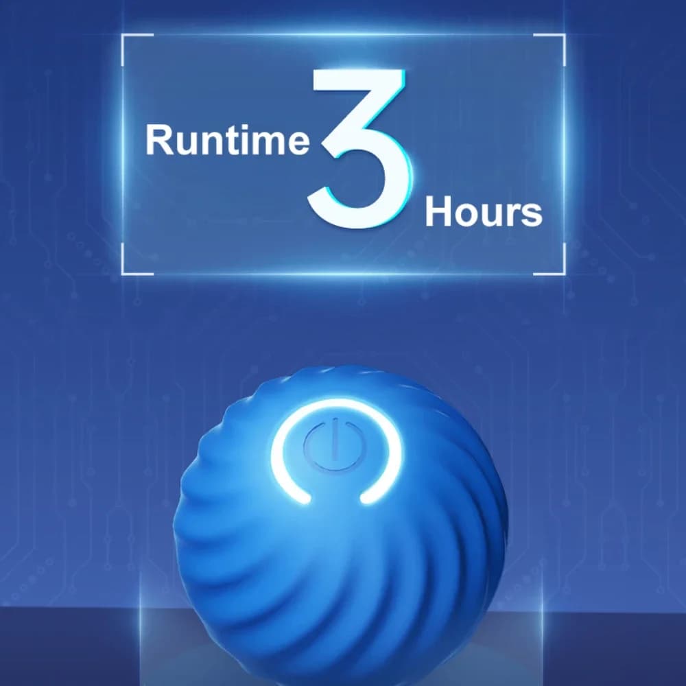 كرة قفز ذكية للكلاب والقطط، قابلة لإعادة الشحن، مقاومة للعض، لعبة تفاعلية لمطاردة الحيوانات الأليفة - 5